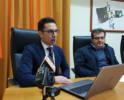 Conferenza stampa a Brindisi Massimo Veglia - Innovambiente