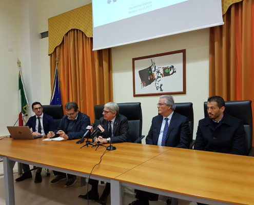 Conferenza stampa del progetto Ecotecnica raccolta differenziata a Brindisi